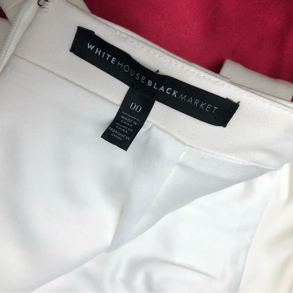 ⭐️NEW⭐️White House Black Market (WHBM) Elegant Cream Skirt with Button Detail - Picture 6 of 9